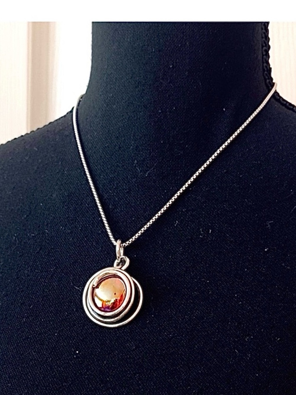 NECKLACE ~ Handcrafted Local Artist Polished Pink Sea Glass and Stainless Steel